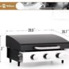 Burner Gas grill with side burner and enameled cast iron grille 42,000BTU outdoor cooking stainless steel propane grill Garden grill