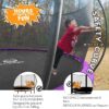 JUMPZYLLA Trampoline 8FT 10FT 12FT 14FT 15FT 16FT Trampoline with Enclosure – Recreational Trampolines with Ladder and AntiRust Coating, ASTM Approval Outdoor Trampoline for Kids