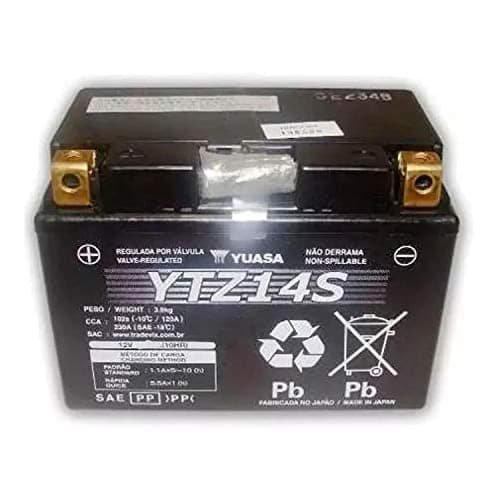2d99d937152e48f29f94ca8f2bc5649d Yuasa YUAM72Z14 Factory Activated Maintenance Free Battery YTZ14S