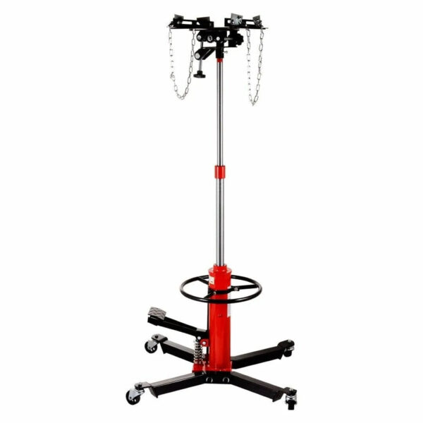 2dd1cde7fd754c9eb905ea230f7c72a5 Hydraulic Car Transmission Jack Vertical Lift,1660 Pounds,360掳Rotating Wheel Lift,Red