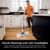 Steam Pickup 3-in-1 Steam Mop Picks Up Debris, Deep Scrubs, & Steam Sanitizes – All At Once, Lightweight Steam Cleaner for Home with Sealed Hard Floors like Hardwood, Tile & Laminate, SD201