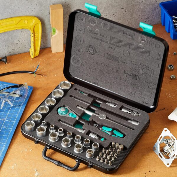 2e128cbe3b974c2c8ffd7c1beb5271d7 5003594001 8100 SB 2 Zyklop 3/8′′ Metric Ratchet Set ( Piece of 43)
