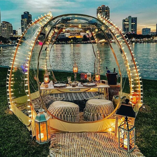 Bubble Tent Pop Up Gazebo, 8-10 Person Igloo Dome Garden Patio Canopy Shelter