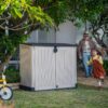 Keter Store-It-Out Midi 30-Cu Ft All-Weather Resin Storage Shed, Beige