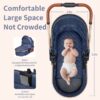 B.Childhood High Landscape Baby Stroller Folding Reversible Seat,Unisex,Blue