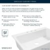 SINKOLOGY Josephine 34 in. 1-Hole Quick-Fit Farmhouse Apron Front Drop-in Single Bowl Crisp White Fireclay Kitchen Sink