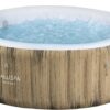 Bestway SaluSpa Miami EnergySense AirJet Inflatable Hot Tub Spa (71′′ x 26′′) | Portable Hot Tub with 2 Covers (1 Energy-Efficient Thermal Cover and 1 Standard Cover) | Fits Up to 2-4 Persons | Black