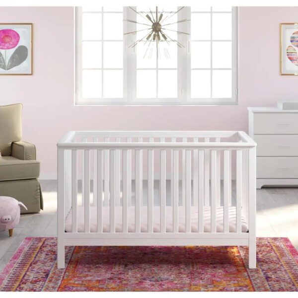 2f1b2ba14f584b8baf5b7dc6b8020ef0 Storkcraft Hillcrest 4-in-1 Convertible Crib-White
