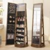 21.6” Wide Jewelry Armoire with Mirror