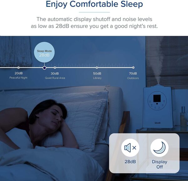 2fb17d8456bd4360892b56b65ec258e0 Humidifiers for Bedroom Large Room 6L Warm and Cool Mist for Families Plants with Built-in Humidity Sensor