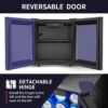 Beverage Refrigerator Cooler – 126 Can Mini Fridge with Glass Door for Soda Beer or Wine, Beverage Cooler for Home, Office, Bar with Adjustable Removable Shelves, Silver