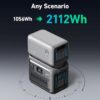 Anker SOLIX C1000 Portable Power Station with 200W Solar Panel, 1800W Solar Generator, 1056wh LFP (LiFePO4) Battery, 6 AC Outlets, Up to 2400W for Home, Power Outages, and Outdoor Camping