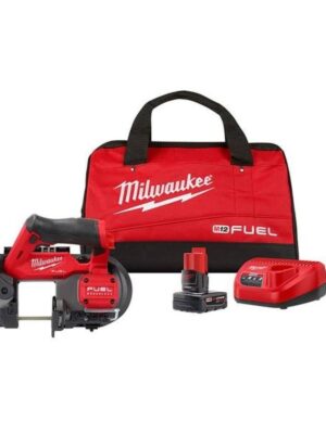 2529-21XC-2457-20 M12 FUEL 12V Lithium-Ion Cordless Compact Band Saw XC Kit with 3/8 in. Ratchet