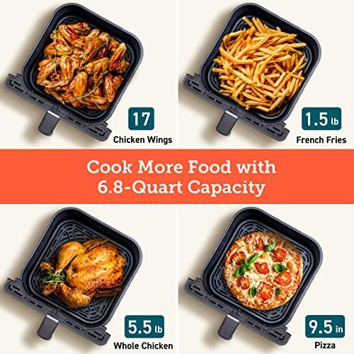 COSORI Air Fryer 6.8Qt, Dual Blaze with 360 ThermoIQ Tech