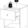 3-Pc Scandinavian Design Engineered Wood Bedroom Furniture Set with 3-Drawer Chest & 6-Drawer Double Dresser & 1-Drawer Nightstand, Pewter Plastic Handles, Smooth Plastic Glides, in Black