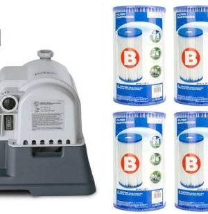 2500 GPH Krystal Clear Pool Filter Pump w/ GCFI 6 Type B Cartridges