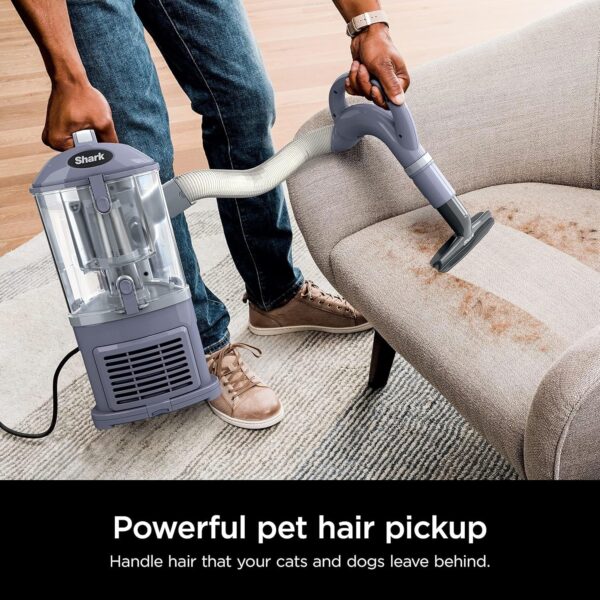 Rotator Pet Pro Lift-Away ADV Upright Vacuum with HEPA Filter, DuoClean PowerFins HairPro and Odor Neutralizer Technology, Pet Hair Pickup, For Carpets & Hardfloors, Dark Grey, LA555