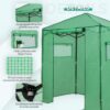 EAGLE PEAK 6×4 Portable Walk-in Greenhouse, Pop-up Indoor Outdoor Garden Green House, Zippered Door and Windows, PE Cover, White