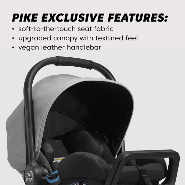 31a8e30809e54f6f87661645b1c3df5c Baby Jogger City GO 2 Infant Car Seat, Pike with Leatherette