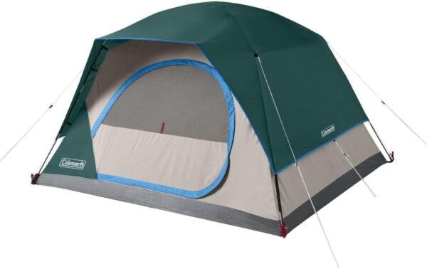 Coleman Skydome Tent with 5 Minute Setup, 4-Person Weatherproof Tent with Rainfly & Carry Bag, 20% More Headroom Than Traditional Canopies