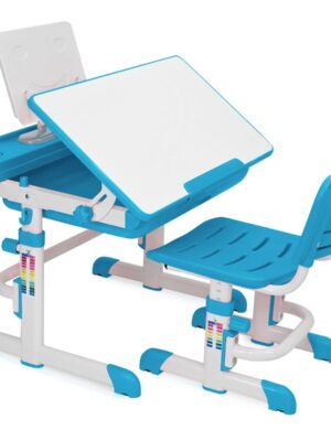 Kids Desk Interactive Work Station learning table Height Adjustable blue
