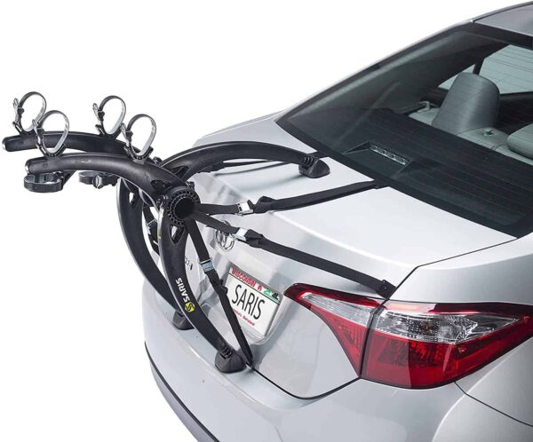 336105a9fa7543a0bd246e0a9aa2c62f Saris Bones Trunk Bike Rack Mount, Bike Rack for Car and SUV, 30 in, 2 Bikes