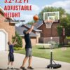 Kids Basketball Hoop Outdoor 3.2-7.2ft Adjustable, Portable Basketball Hoop & Goals for Kids/Teens/Youth in Pool/Backyard/Driveway/Indoor, 29 Inch Shatterproof Backboard and Enlarged Base