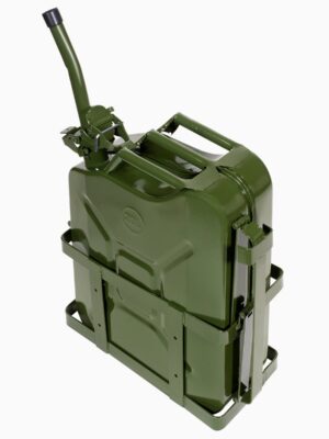 Gallon 20L Jerry Can Gas Diesel Fuel Steel Tank Green Holder mount
