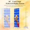 80′′ P1.86 Flexible Spliceable LED Poster Display – USB Plug-and-Play, Mobile & PC Remote Control, Digital Signage Advertising Screen (Silver, 1-Pack)
