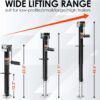 5000 lbs A-Frame Trailer Jack, 15′′ Lift, Adjustable 5-Level Drop Leg, 5K Jack for RV Trailer Boat