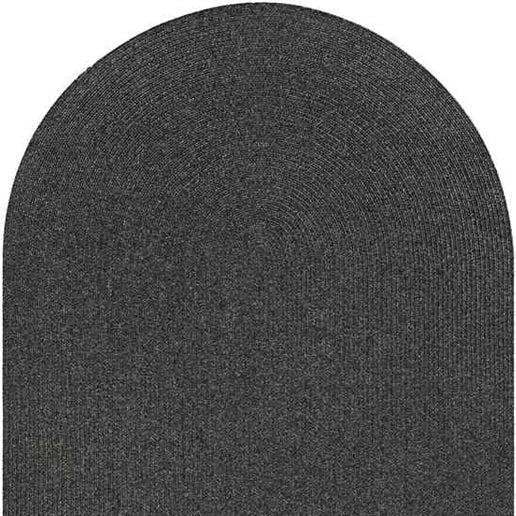 Black Oval Rug