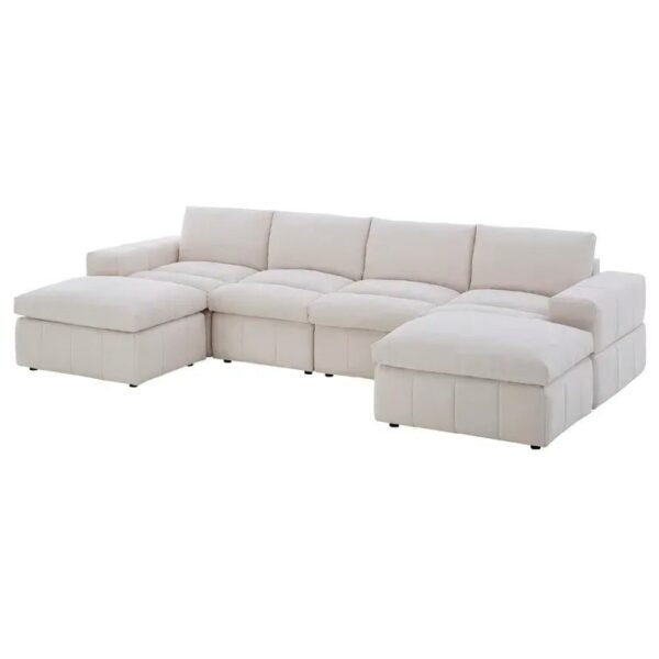 34a3b22cb063455ea3f4cbf441fc62b3 134′′ Wide Reversible Modular Sectional with Ottoman