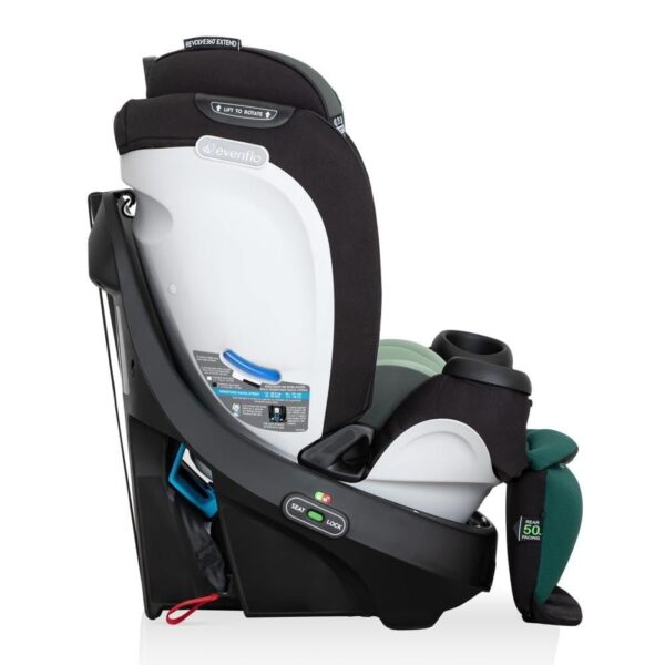 Revolve360 Extend Convertible Car Seat with 360 Degree Rotation, Extended Rear-Facing, Forward-Facing, Booster Mode, and Secure Latch Install, Revere Gray