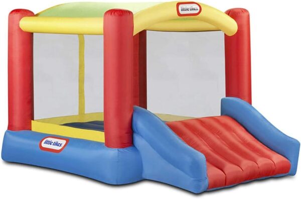 34cf05127a454b7a8be3d9aeaa7e4d9c Little Tikes Jump ‘n Slide Inflatable Bouncer Includes Heavy Duty Blower With GFCI, Stakes, Repair Patches, And Storage Bag, for Kids Ages 3-8 Years