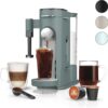 Ninja Pod & Grounds Specialty Single-Serve Coffee Maker, K-Cup Pod Compatible, Brews Grounds, Compact Design, Built-In Milk Frother, 56-oz. Reservoir, 6-oz. Cup to 24-oz. Mug Sizes, Stone, PB051ST