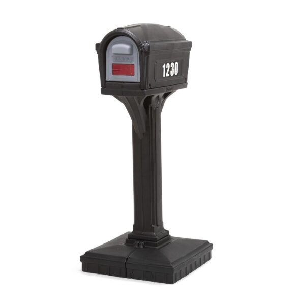 35139894707845b39cfde24fdddf0e91 Simplay3 Dig Free Easy Up Classic Black Plastic Mailbox