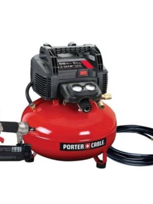 Porter-Cable PCFP12236 6 Gal. 150 PSI Portable Electric Air Compressor and 18-Gauge Brad Nailer Combo Kit