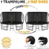 JUMPZYLLA Trampoline 8FT 10FT 12FT 14FT 15FT 16FT Trampoline with Enclosure – Recreational Trampolines with Ladder and AntiRust Coating, ASTM Approval Outdoor Trampoline for Kids