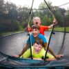 JUMPZYLLA Trampoline 8FT 10FT 12FT 14FT 15FT 16FT Trampoline with Enclosure – Recreational Trampolines with Ladder and AntiRust Coating, ASTM Approval Outdoor Trampoline for Kids