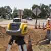 LL100N-2 Laser Level Kit with HR320 Receiver and Clamp, 15′ Grade Rod (Inches), Tripod, and System Case , Yellow