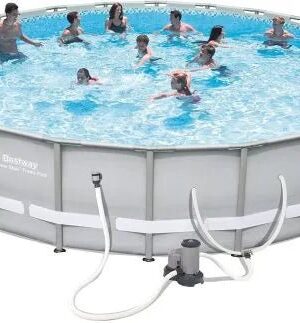 Power Steel Frame Pool Set, 22′ x 52′′