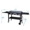 Blue Rhino Razor 4-Burner Liquid Propane Flat Top Grill