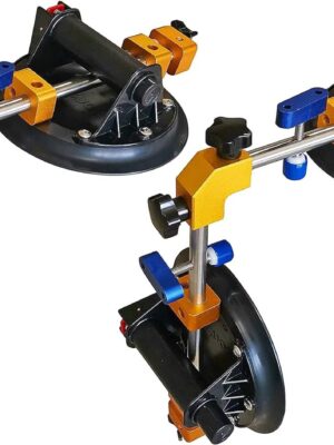 Angle 90 Degree Countertop Seam Setter with 6′′ Suction Cup for Seam Joining & Leveling/Professional Countertop, granite . Stone, Marble Slab Installation. (2 PACK) (6′′ seam setter)