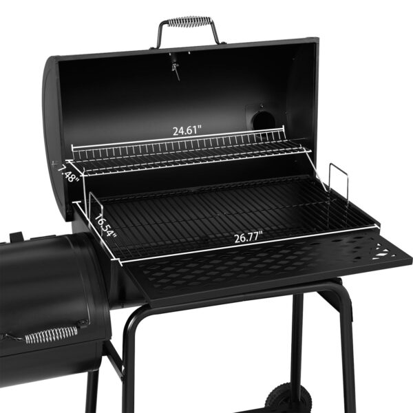 360bd66c00a3426ea65c7fa85f1d1e15 CC1830FG, Charcoal Grill with Offset Smoker with High Heat-Resistant BBQ Gloves