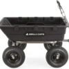 Heavy Duty Poly Utility Dump Wagon Garden Cart w/Pneumatic Tires, 6 Cu Ft – 1200 lb Capacity Outdoor Wheelbarrow for Yard, Landscaping & Gardening, Lawn Tractor or ATV Towable-Gorilla Carts