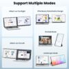 Laptop Screen Extender – 15.6′′ FHD 1080P Portable Monitor for Laptop, Detachable & Plug and Play Dual Laptop Monitor Extender for 13′′-17.3′′ Laptops, Compatible with Wins/Mac/Android/Chrome