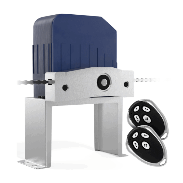 36d368fcf8b143388566386bc725d49b ALEKO 40-ft Slide Universal Battery Driveway Gate Opener Kit (Solar Compatible)