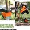 Wood Chipper, 15-Amp Garden Shredder, 60L Collection Bag – Tkws01a
