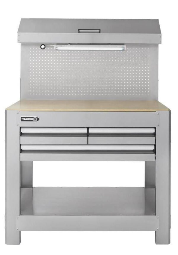 3739bde0454949dbbe2c6d67e8ef49f9 45-in W x 36-in H 3-Drawer Work Bench SS