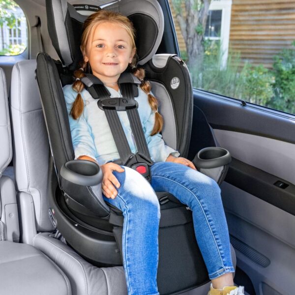 Revolve360 Extend Convertible Car Seat with 360 Degree Rotation, Extended Rear-Facing, Forward-Facing, Booster Mode, and Secure Latch Install, Revere Gray